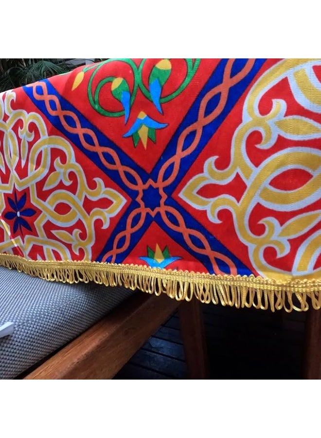 مفرش ترابيزة بتصميم خيامية لديكور رمضان، مقاس  2 متر - Image 4